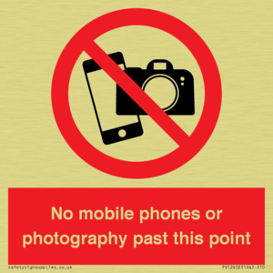 No mobile phones or photography past this point